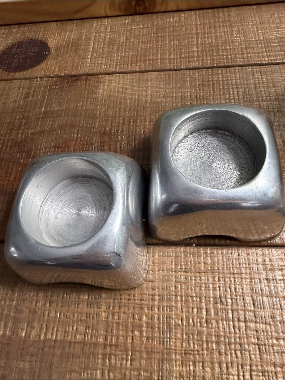 POTTERY BARN Metal tealight holders